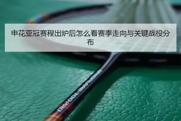 申花亚冠赛程出炉后怎么看赛季走向与关键战役分布